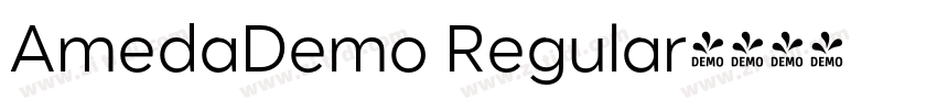 AmedaDemo Regular字体转换